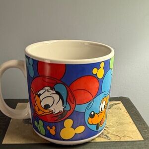 Vintage Colorful Disney Character Mug